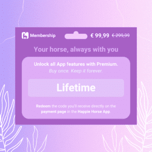 Lifetime Voucher Gift Card for Happie horse premium app account