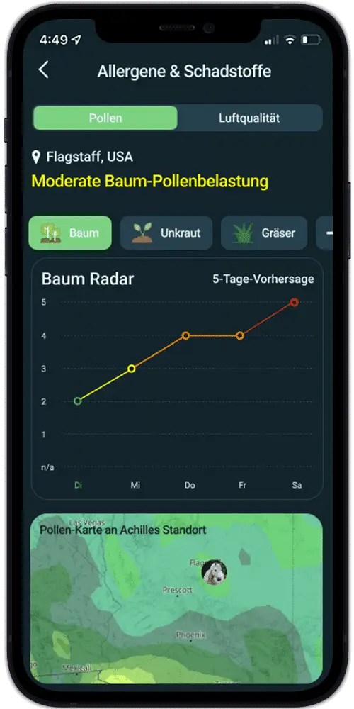 Pollenflug in der HappieHorse App