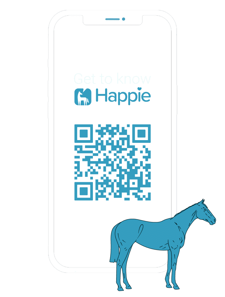 download happie horse qr code management training and health app iphone samsung